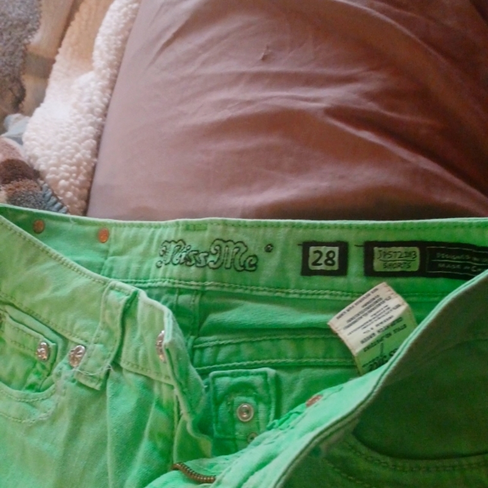 MissMe Size 28 Lime Green
